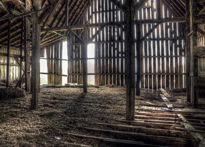 Barn Greeting Card featuring the photograph Hay Loft 2 by Scott Norris