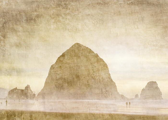 Haystack Rock Greeting Card featuring the photograph Haystack Rock by Carol Leigh