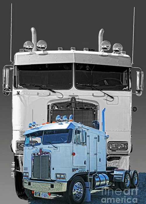 Trucks Greeting Card featuring the photograph Hdrcatr3137-13 by Randy Harris