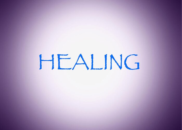 Heal Greeting Card featuring the painting Healing Light by Steve Fields