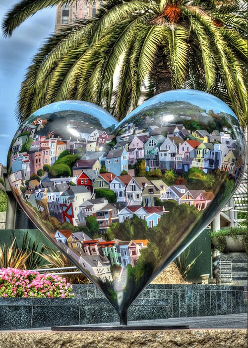 San Francisco Heart Greeting Card featuring the photograph Heart of San Francisco by Anthony Citro