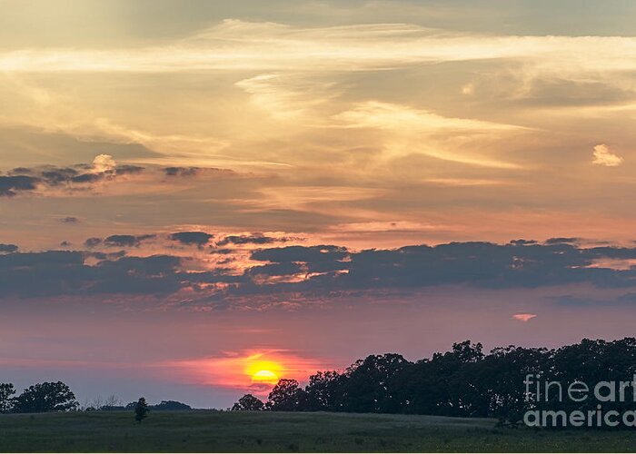 Sunset Greeting Card featuring the photograph Heavy Atmosphere by Dan Hefle
