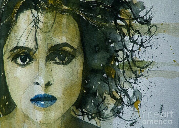Helena Bonham Carter  Greeting Card featuring the painting Helena bonham Carter by Paul Lovering
