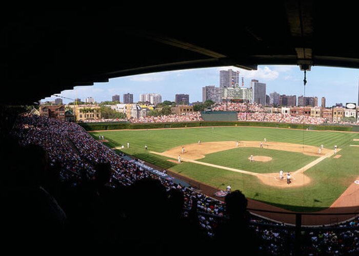 Photography Greeting Card featuring the photograph High Angle View Of A Baseball Stadium by Panoramic Images