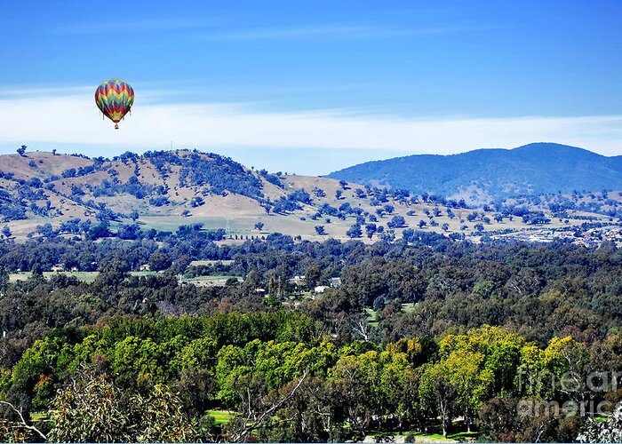 Photography Greeting Card featuring the photograph Hills Surrounding Albury by Kaye Menner