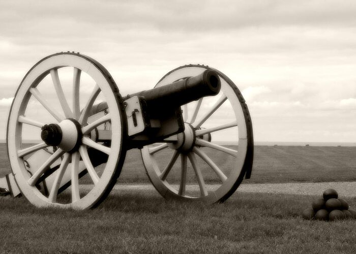Old Fort Niagara Greeting Card featuring the photograph Historic Cannon At Old Fort Niagara by Heather Allen