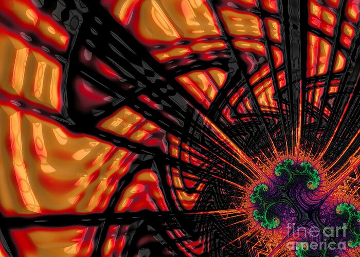 Art Greeting Card featuring the digital art Hj-wse by Vix Edwards