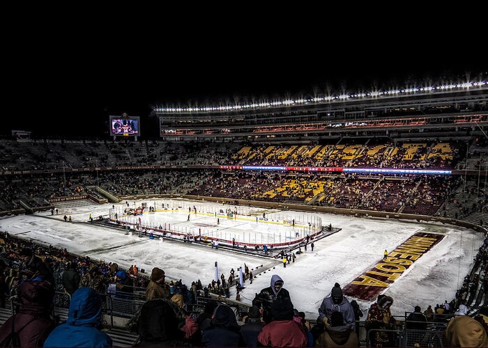 Hockey Greeting Card featuring the photograph Hockey City Classic by Tom Gort