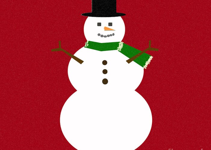 Christmas Greeting Card featuring the digital art Holiday Hugs by Amanda Barcon