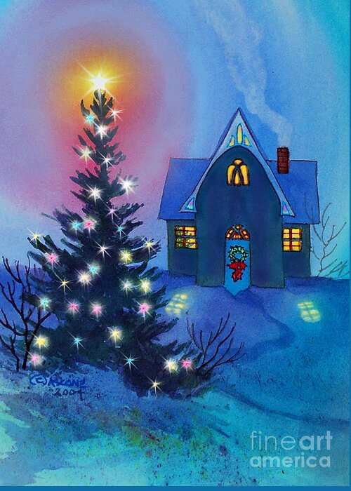 Holiday Memories Greeting Card featuring the painting Holiday Memories by Teresa Ascone