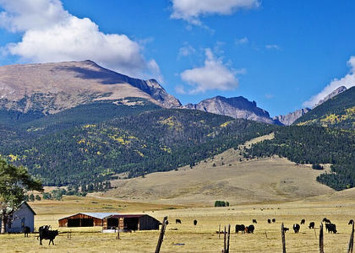 Colorado Photographs Greeting Card featuring the photograph Home On The Range - A Westcliffe Ranch by Gary Benson