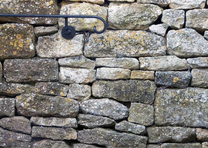 Stone Wall Greeting Card featuring the photograph Hook or by Crook by Laura Hol Art