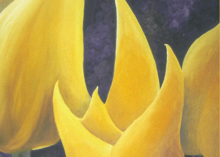 Tulips Greeting Card featuring the painting Hope by Ingela Christina Rahm