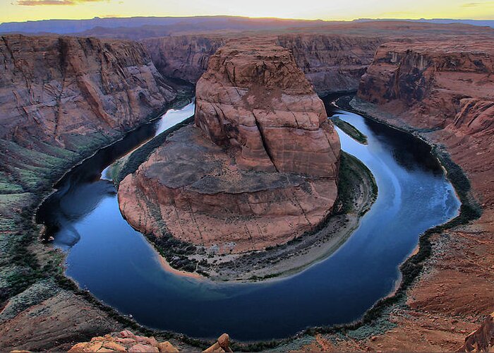 Scenics Greeting Card featuring the photograph Horseshoe Bend,page, Arizona by Thanasis