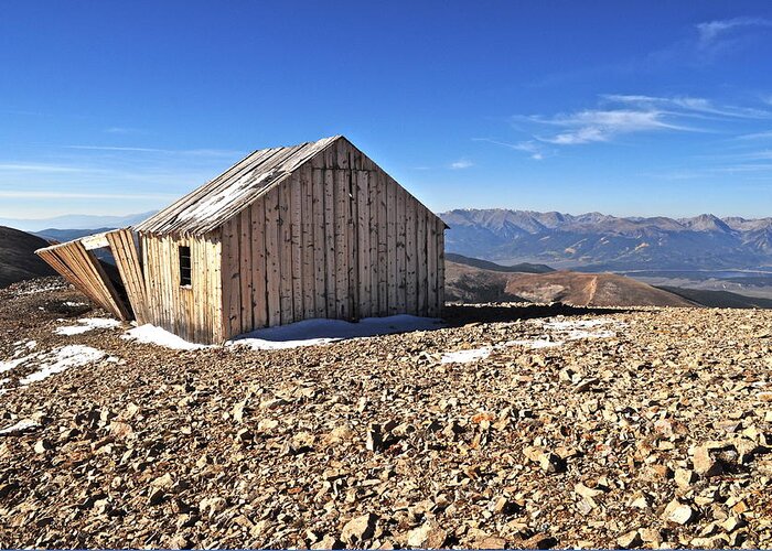 Colorado Greeting Card featuring the photograph Horseshoe Mountain Mining Shack by Aaron Spong