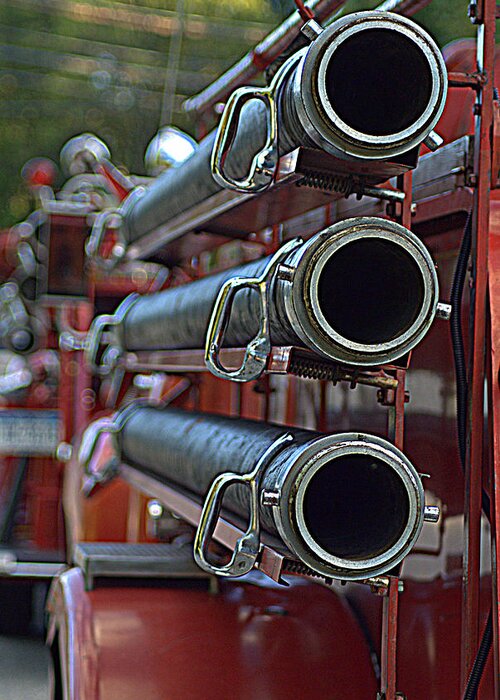 Hoses Greeting Card featuring the photograph Hoses #2 by Judy Salcedo