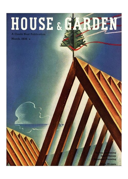 House And Garden Greeting Card featuring the photograph House And Garden Cover Featuring An Unfinished by Joseph Binder
