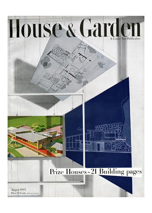 House And Garden Greeting Card featuring the photograph House And Garden Prize House Cover by Howard Beyer