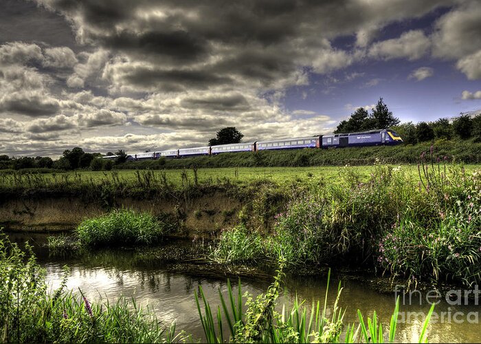 Rewe Greeting Card featuring the photograph Hst in the Culm Valley by Rob Hawkins