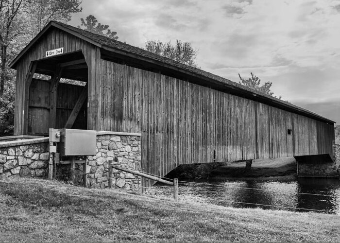 Bridges Greeting Card featuring the photograph Hunsecker's Mill Bridge by Guy Whiteley