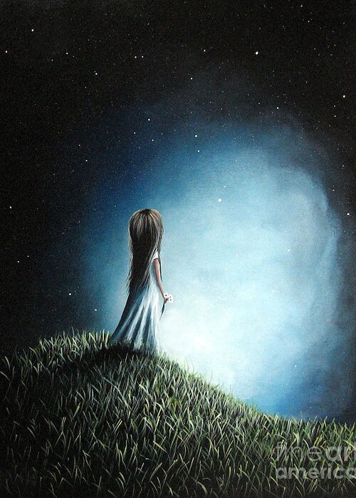 Daughter Greeting Card featuring the painting I Love Her So Much I Cry by Shawna Erback by Moonlight Art Parlour