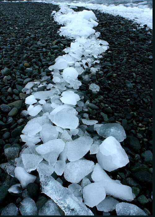 Iceberg Greeting Card featuring the photograph Ice Pebbles by Amanda Stadther