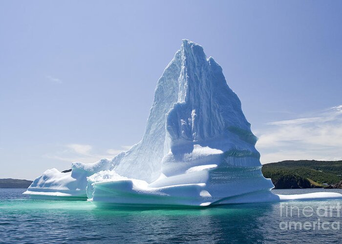 Iceberg Greeting Card featuring the photograph Iceberg Canada by Liz Leyden
