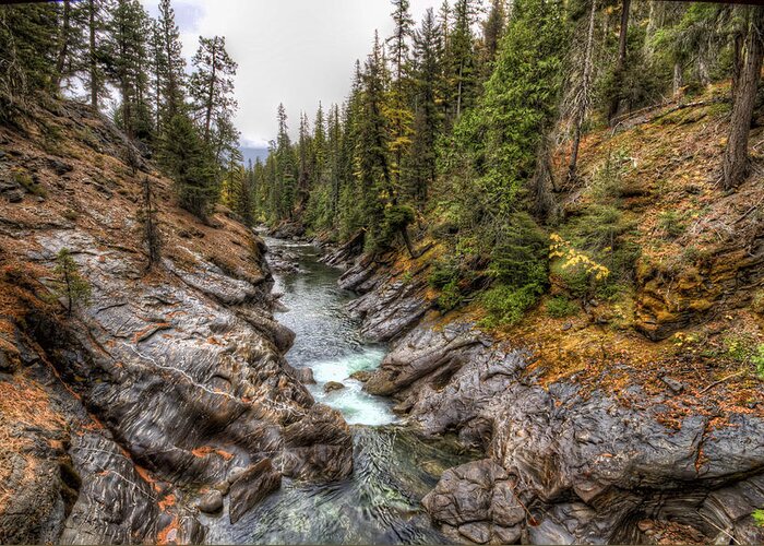 Hdr Greeting Card featuring the photograph Icicle Gorge by Brad Granger