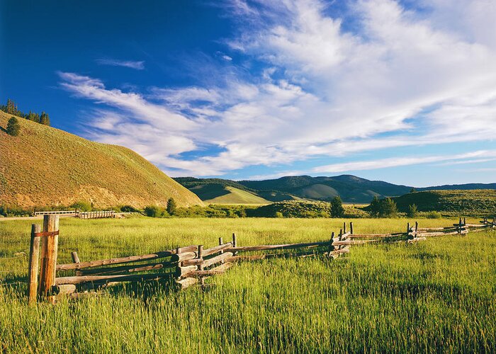 Scenics Greeting Card featuring the photograph Idaho Country Side by Ron thomas