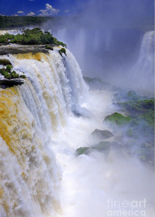 Iguazu Greeting Card featuring the photograph Iguazu Falls III by Bernardo Galmarini