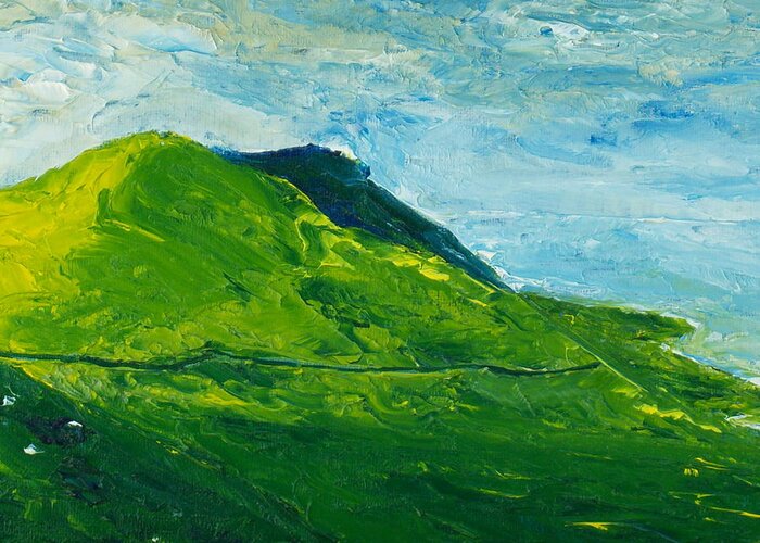 Ireland Greeting Card featuring the painting I'll Take The High Road by Conor Murphy