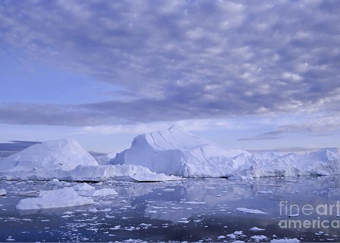 Landscape Greeting Card featuring the photograph Ilulissat Icefjord Greenland by Rudi Prott
