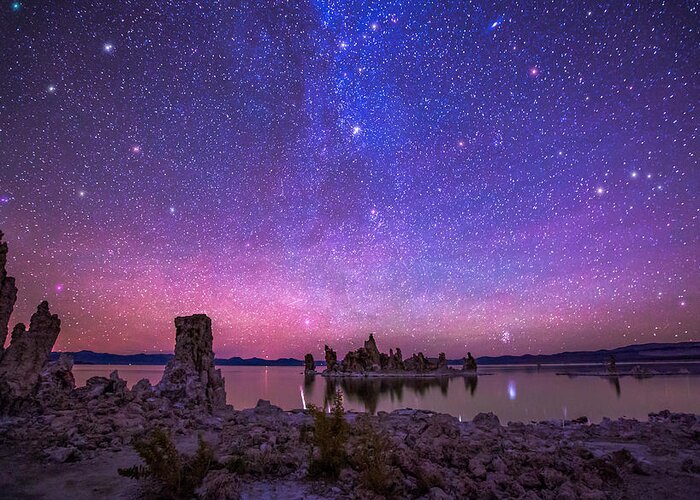 Mono Lake Greeting Card featuring the photograph Imagine by Tassanee Angiolillo
