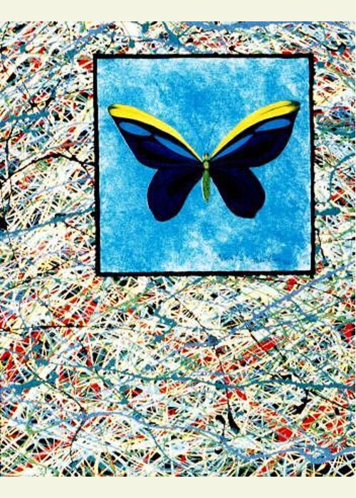 Abstract Greeting Card featuring the painting Imperfect II by Micah Guenther