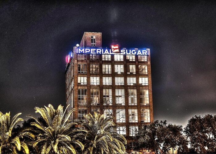 Imperial Greeting Card featuring the photograph Imperial Sugar Mill by David Morefield
