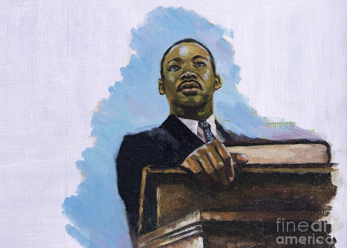 Martin Luther King Jr Greeting Card featuring the painting Inalienable by Colin Bootman