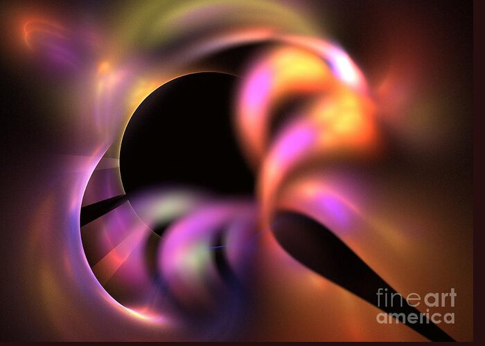 Apophysis Greeting Card featuring the digital art Infrared by Kim Sy Ok