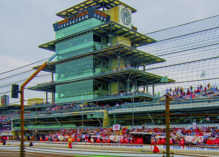 Indy 500 Greeting Card featuring the photograph Indianapolis 500 May 2013 Square by David Haskett II