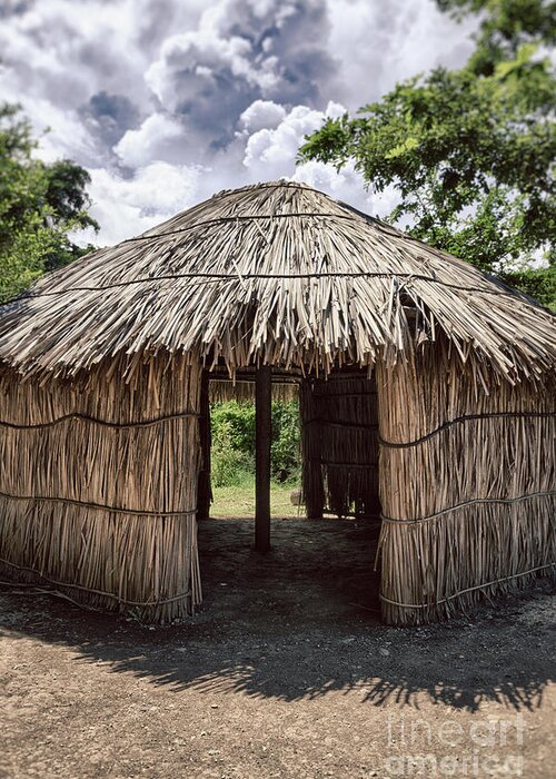 Centro Ceremonial Indigena De Tibes Greeting Card featuring the photograph Indigenous Tribe Huts in Puer by Bryan Mullennix