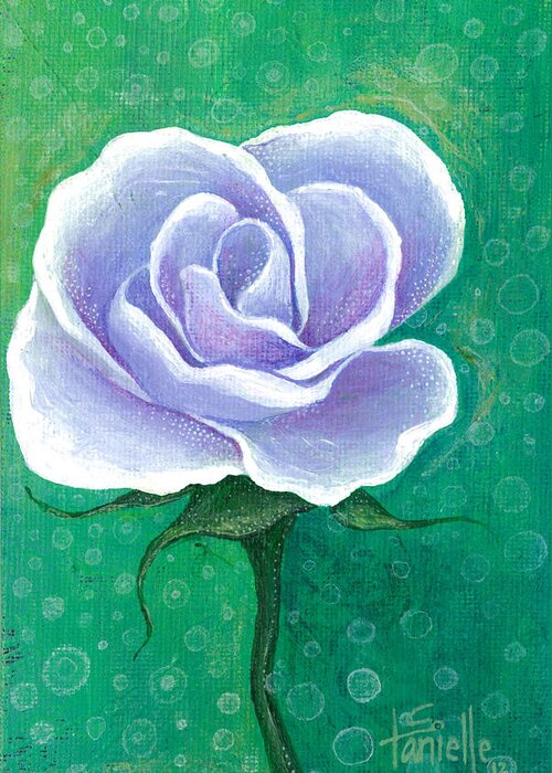 Floral Greeting Card featuring the painting Inner Beauty by Tanielle Childers
