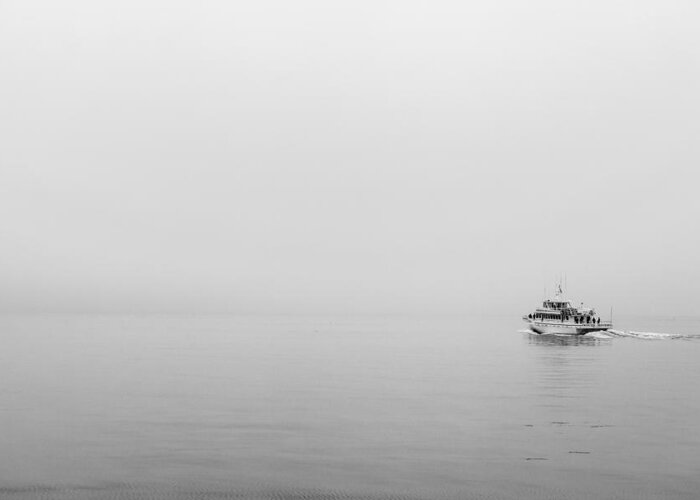 Art Greeting Card featuring the photograph Into the Fog by Jon Glaser