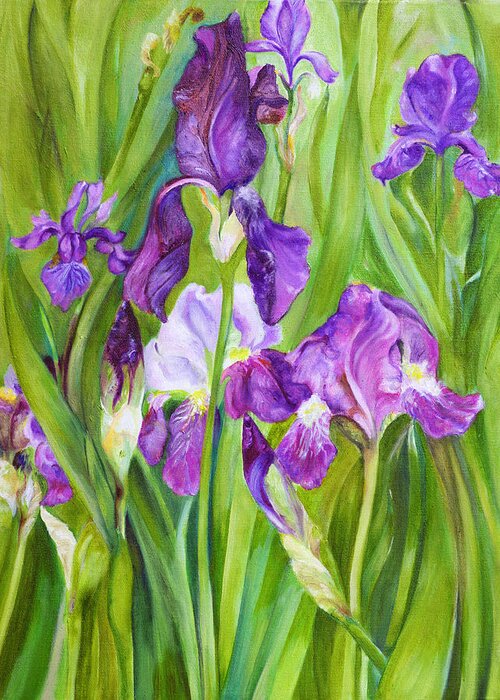 Iris Painting by Nadine Dennis