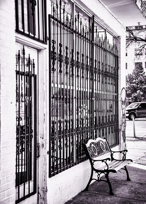 Wrought Iron Greeting Card featuring the photograph Iron Entry by Diana Powell