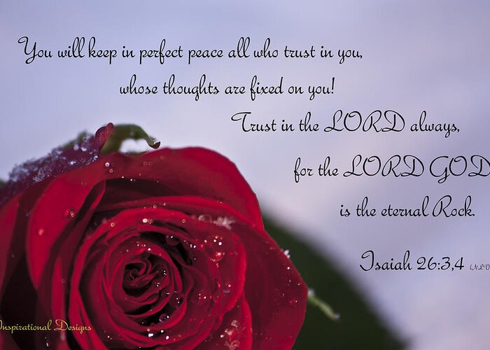 Isaiah 26 3 4 Photograph by Inspirational Designs