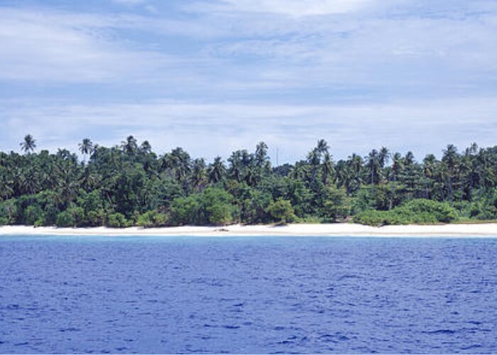 Photography Greeting Card featuring the photograph Island In The Sea, Indonesia by Panoramic Images