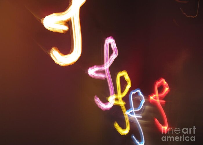 I Greeting Card featuring the photograph It's I... I... and more of I. Dancing Lights Series by Ausra Huntington nee Paulauskaite