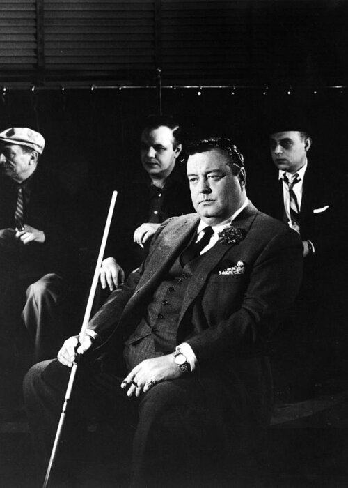 The Hustler Greeting Card featuring the photograph Jackie Gleason in The Hustler by Silver Screen