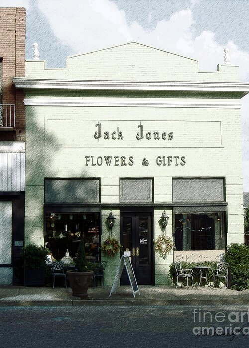 Historic Greeting Card featuring the photograph Jack's Place by Lee Owenby