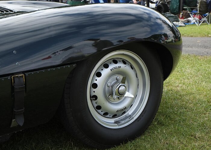 Jaguar D type Dunlop wheel Photograph by Beese
