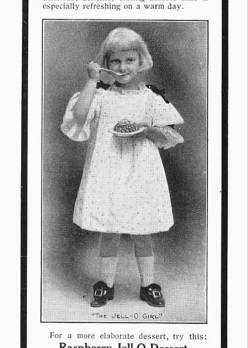 1905 Greeting Card featuring the photograph Jell-o Advertisement, 1905 by Granger
